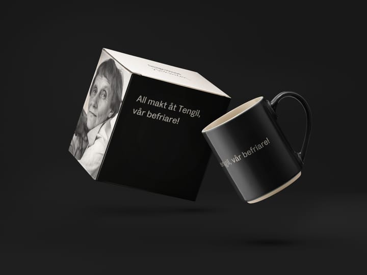 Kubek Astrid Lindgren, cała moc dla Tengila, Tekst szwedzki Design House Stockholm