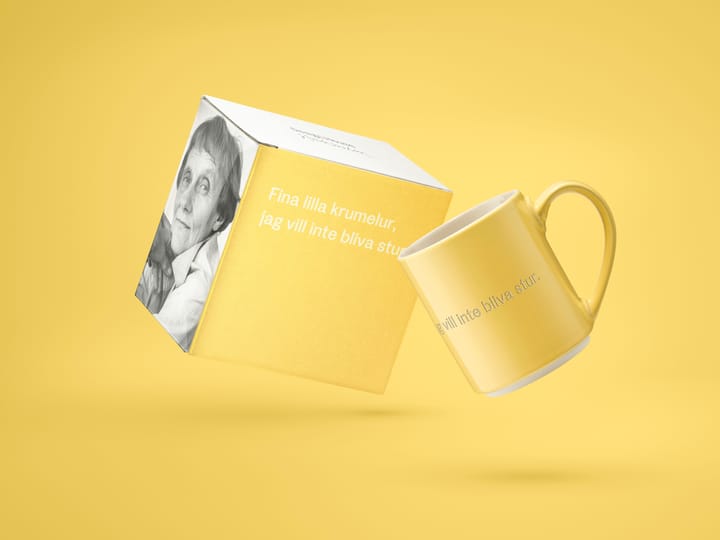 Kubek Astrid Lindgren, fina lilla krumelur, Tekst w języku szwedzkim Design House Stockholm
