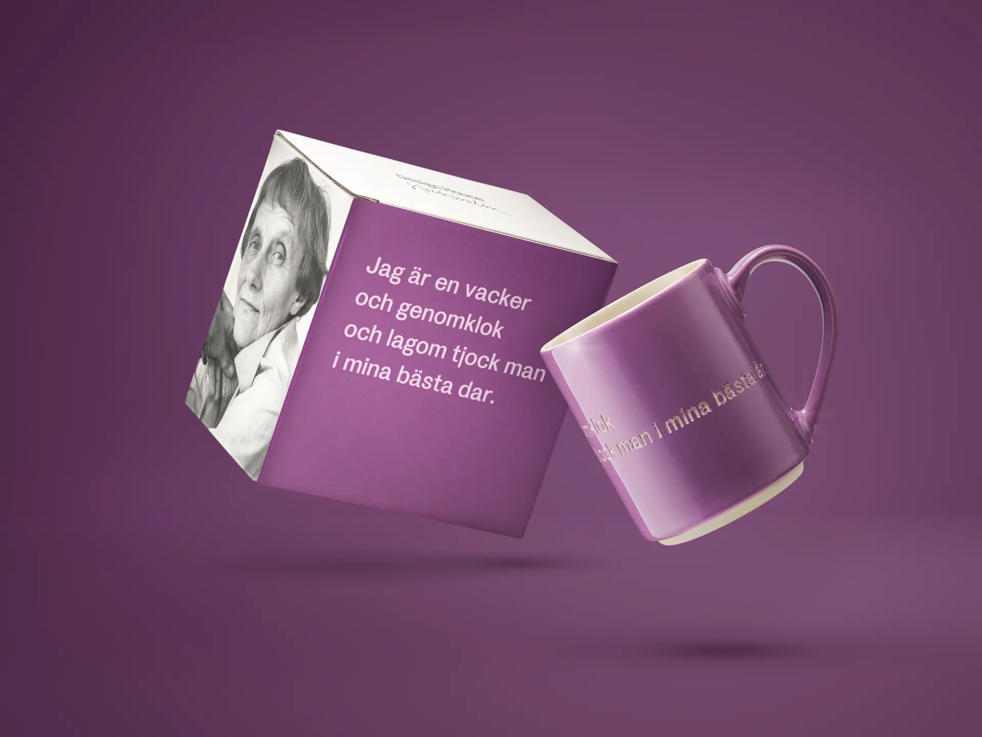 Kubek Astrid Lindgren, Jestem piękną..., Tekst szwedzki Design House Stockholm
