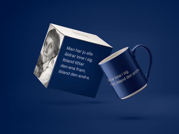 Kubek Astrid Lindgren, man har ju alla åldrar, Tekst w języku szwedzkim Design House Stockholm
