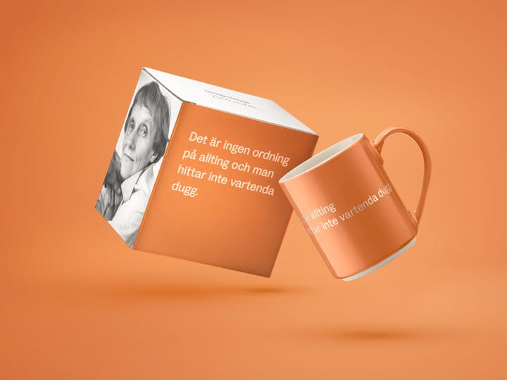 Kubek Astrid Lindgren - nie ma porządku..., Tekst szwedzki Design House Stockholm