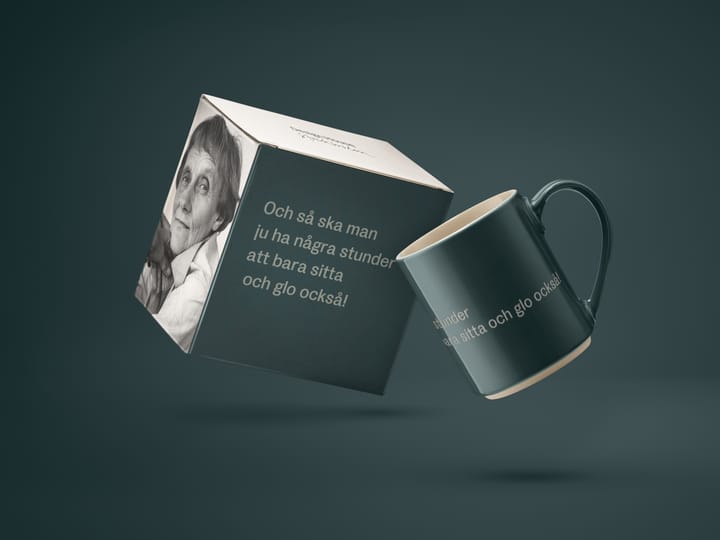 Kubek Astrid Lindgren, och så ska man ju ha, Tekst szwedzki Design House Stockholm