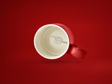 Kubek Astrid Lindgren '' ten, kto jest bardzo silny'' - Tekst w języku szwedzkim - Design House Stockholm