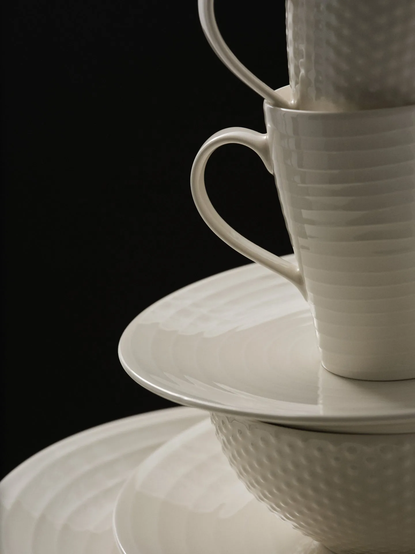 Kubek Blond, paski - biały Design House Stockholm