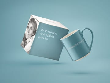 Kubek z Astrid Lindgren - odeszłaś od zmysłów... - Tekst szwedzki - Design House Stockholm