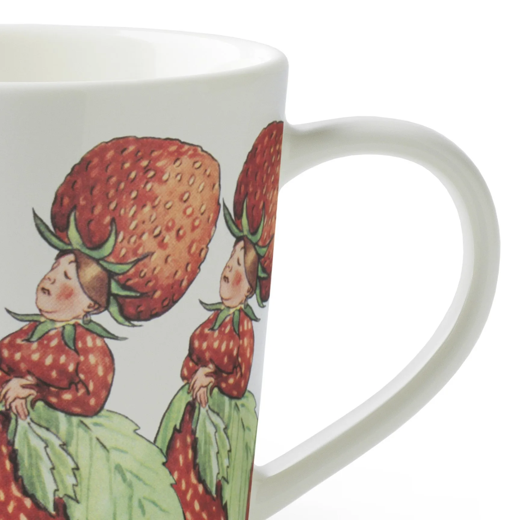 Kubek z uchem Strawberry Family, 400 ml Design House Stockholm