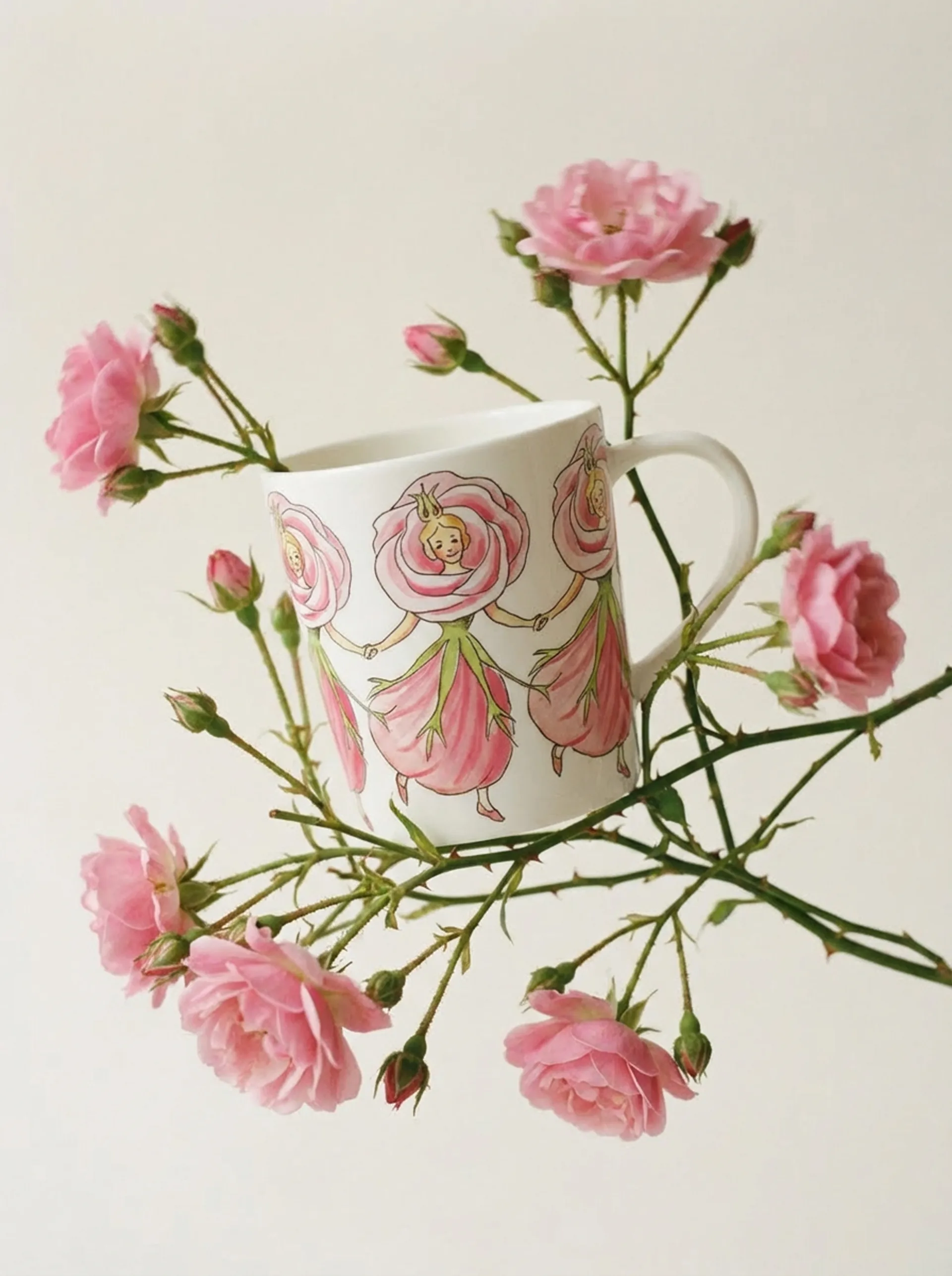 Kubek z uchwytem Rose, 400 ml Design House Stockholm