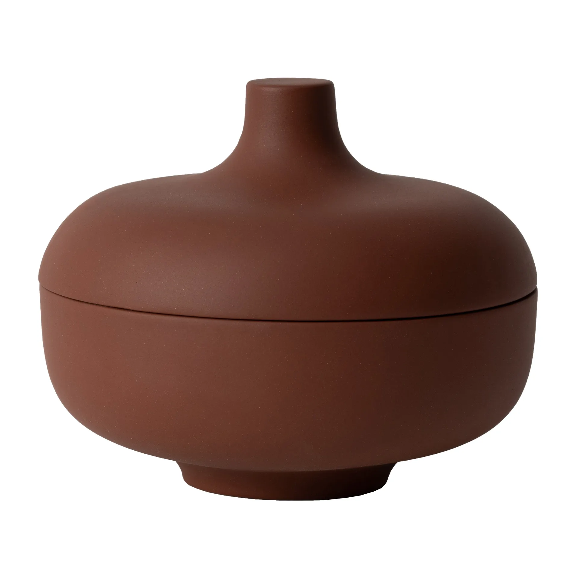Miska z pokrywą Sand M Ø12 cm, Red clay Design House Stockholm