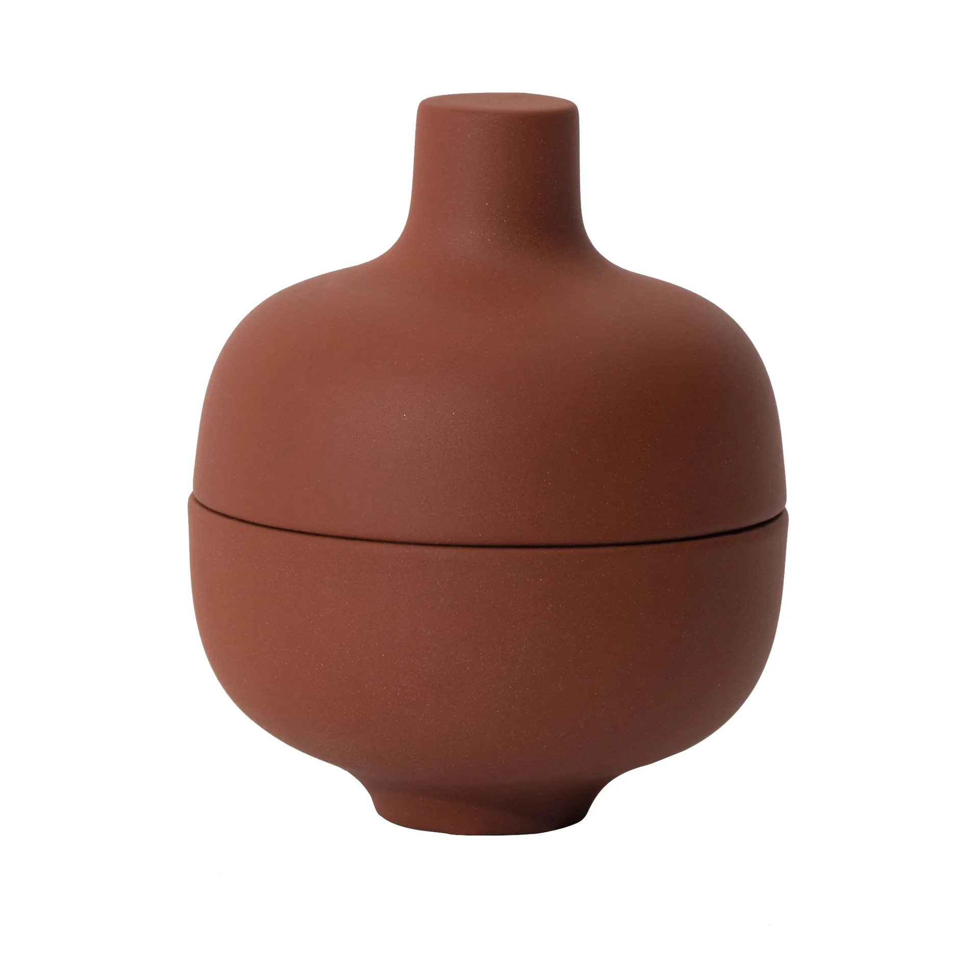 Miska z pokrywą Sand S Ø8,2 cm, Red clay Design House Stockholm
