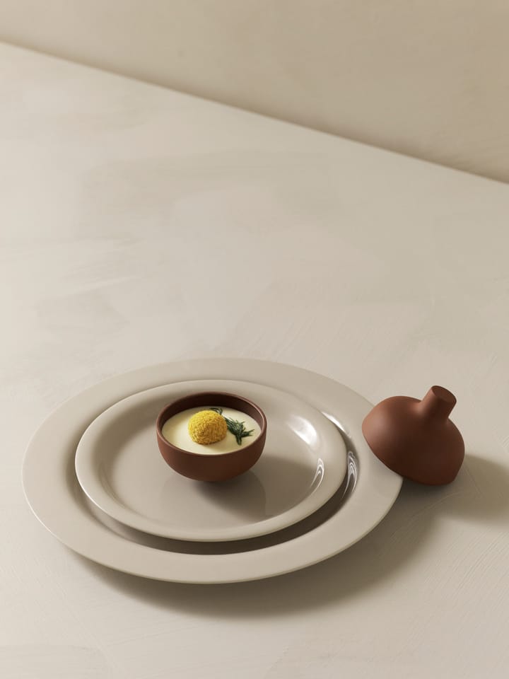 Miska z pokrywą Sand S Ø8,2 cm, Red clay Design House Stockholm