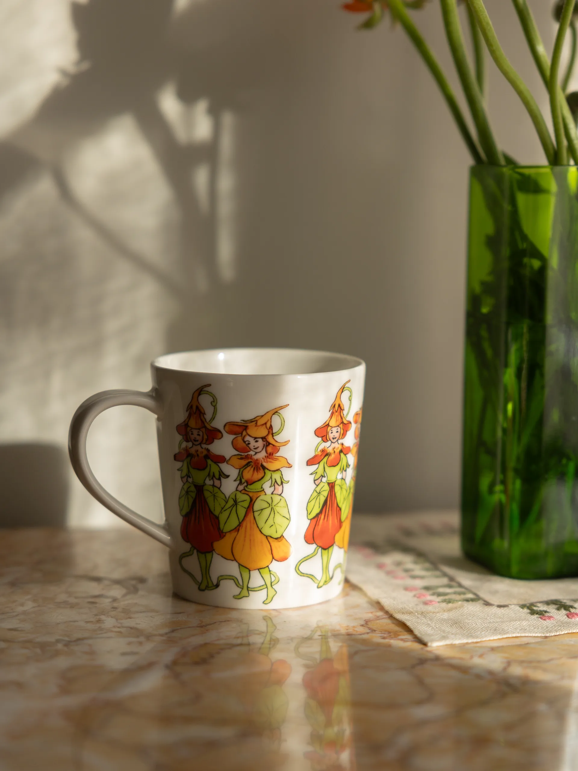 Nasturtium kubek z uchem 400 ml, White Design House Stockholm