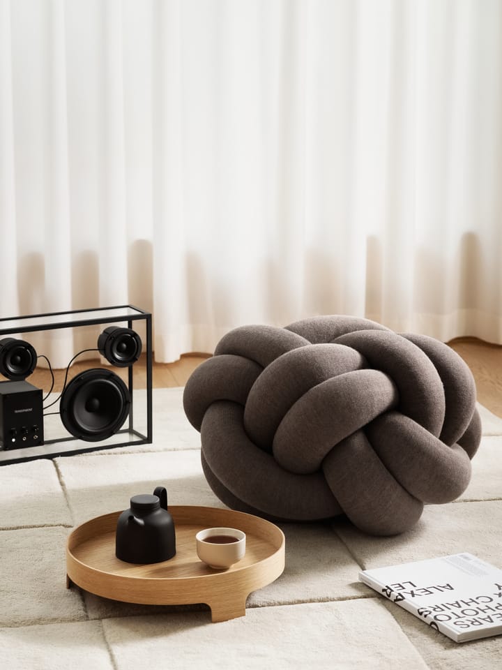 Poduszka Knot M, Brown Design House Stockholm