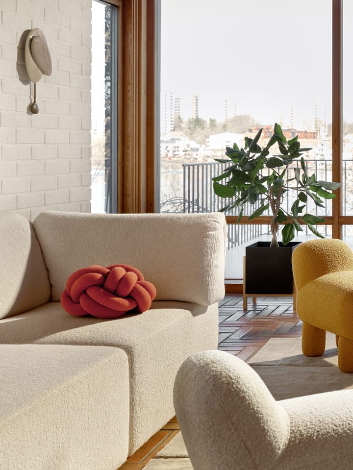 Poduszka Knot, Orange red Design House Stockholm