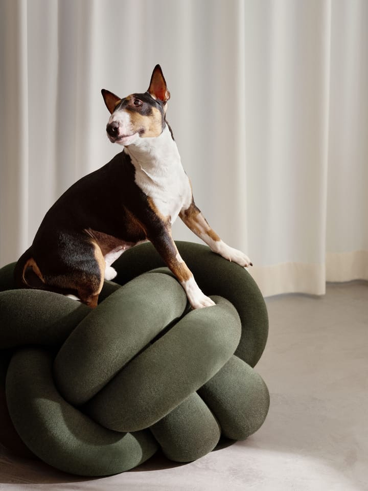 Poduszka Knot XL, Forest Green Design House Stockholm