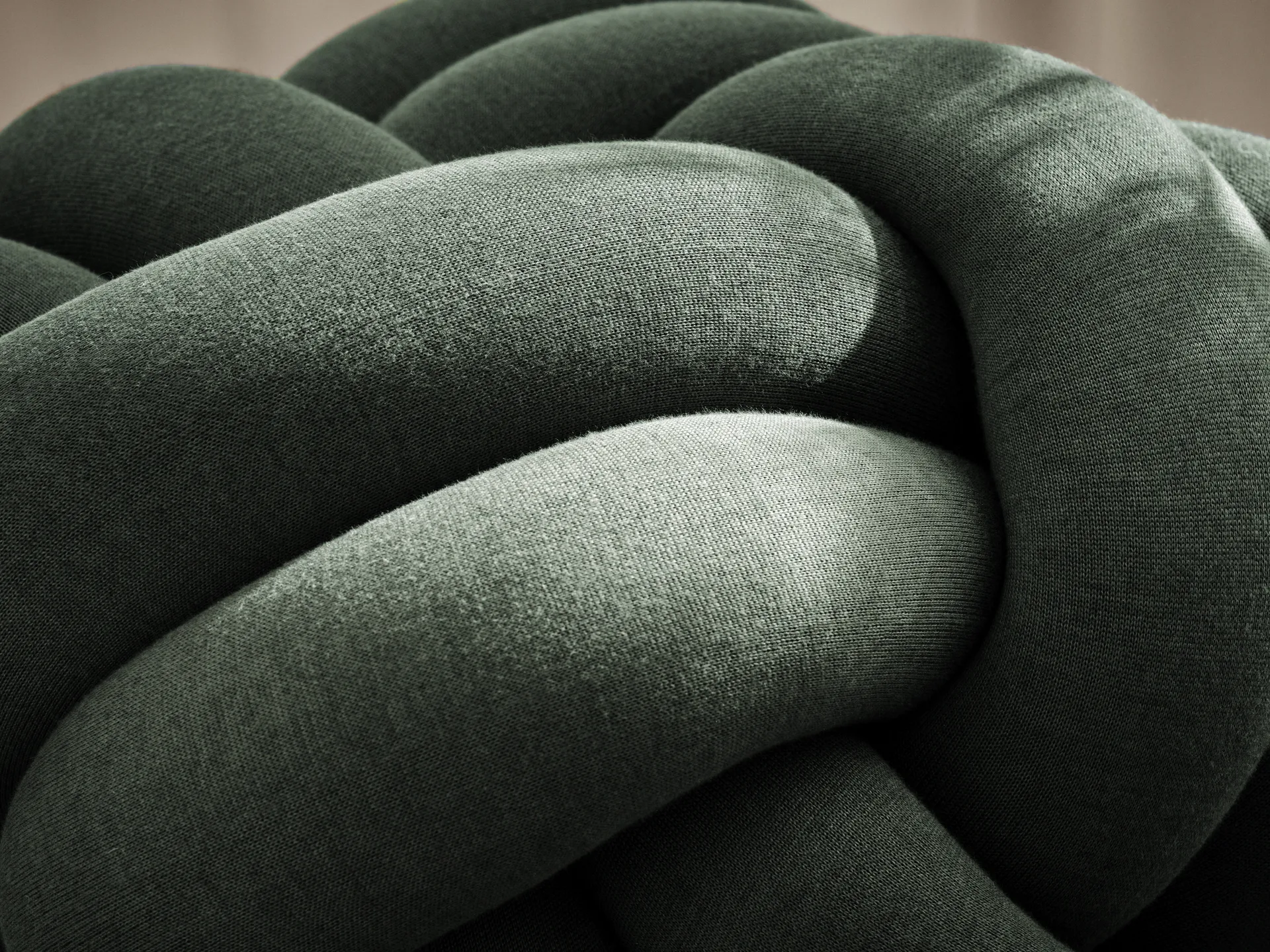 Poduszka Knot XL, Forest Green Design House Stockholm