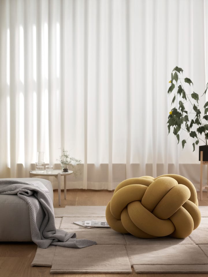 Poduszka Knot XL, Żółty Design House Stockholm