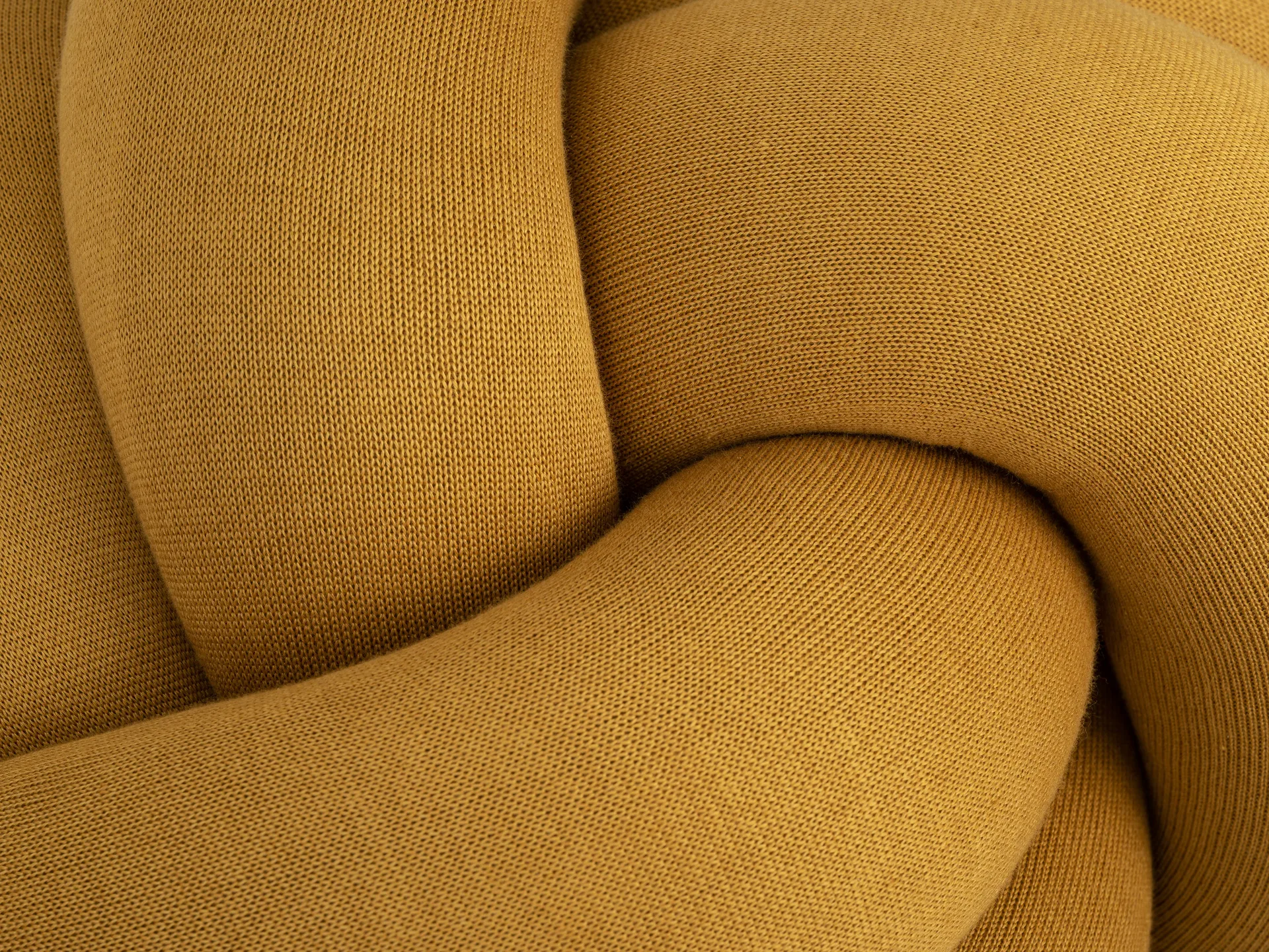 Poduszka Knot XL, Żółty Design House Stockholm