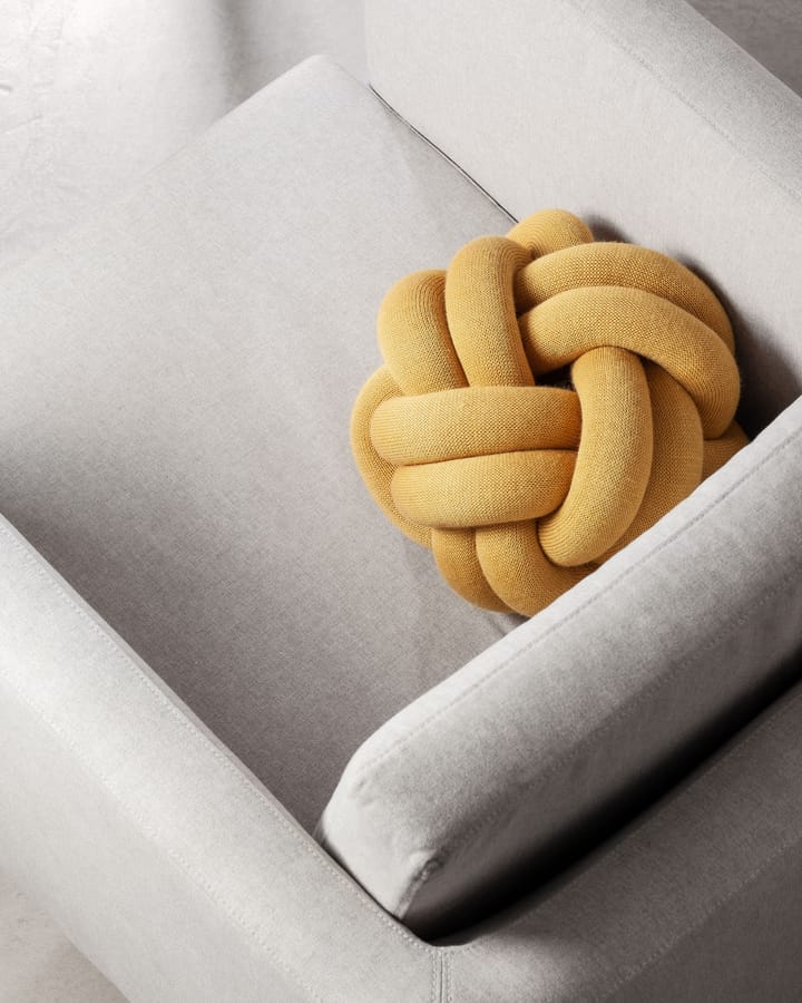 Poduszka Knot, żółty Design House Stockholm