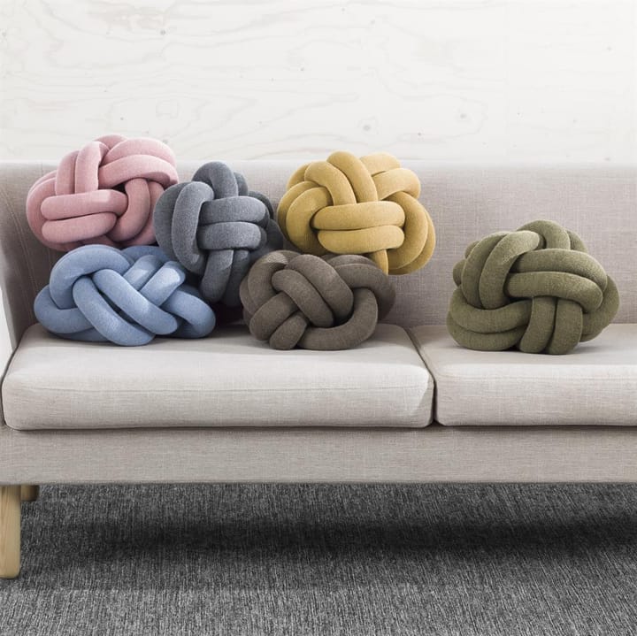 Poduszka Knot, żółty Design House Stockholm