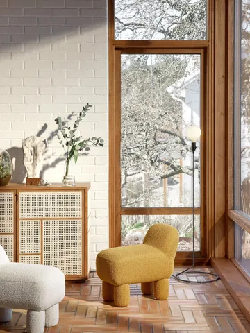 Pufa do siedzenia Lulu 36x65 cm - Yellow - Design House Stockholm