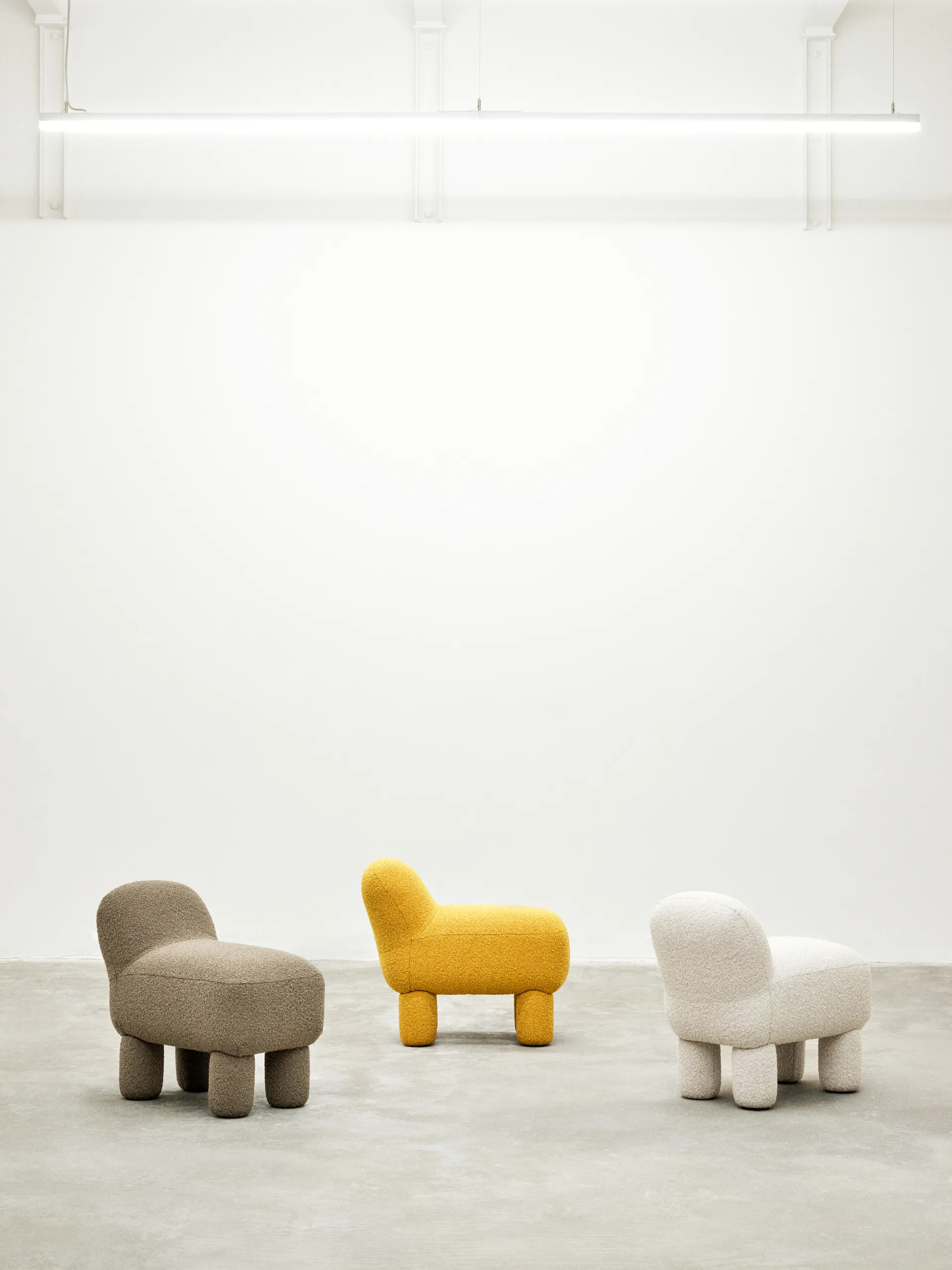 Pufa do siedzenia Lulu 36x65 cm, Yellow Design House Stockholm