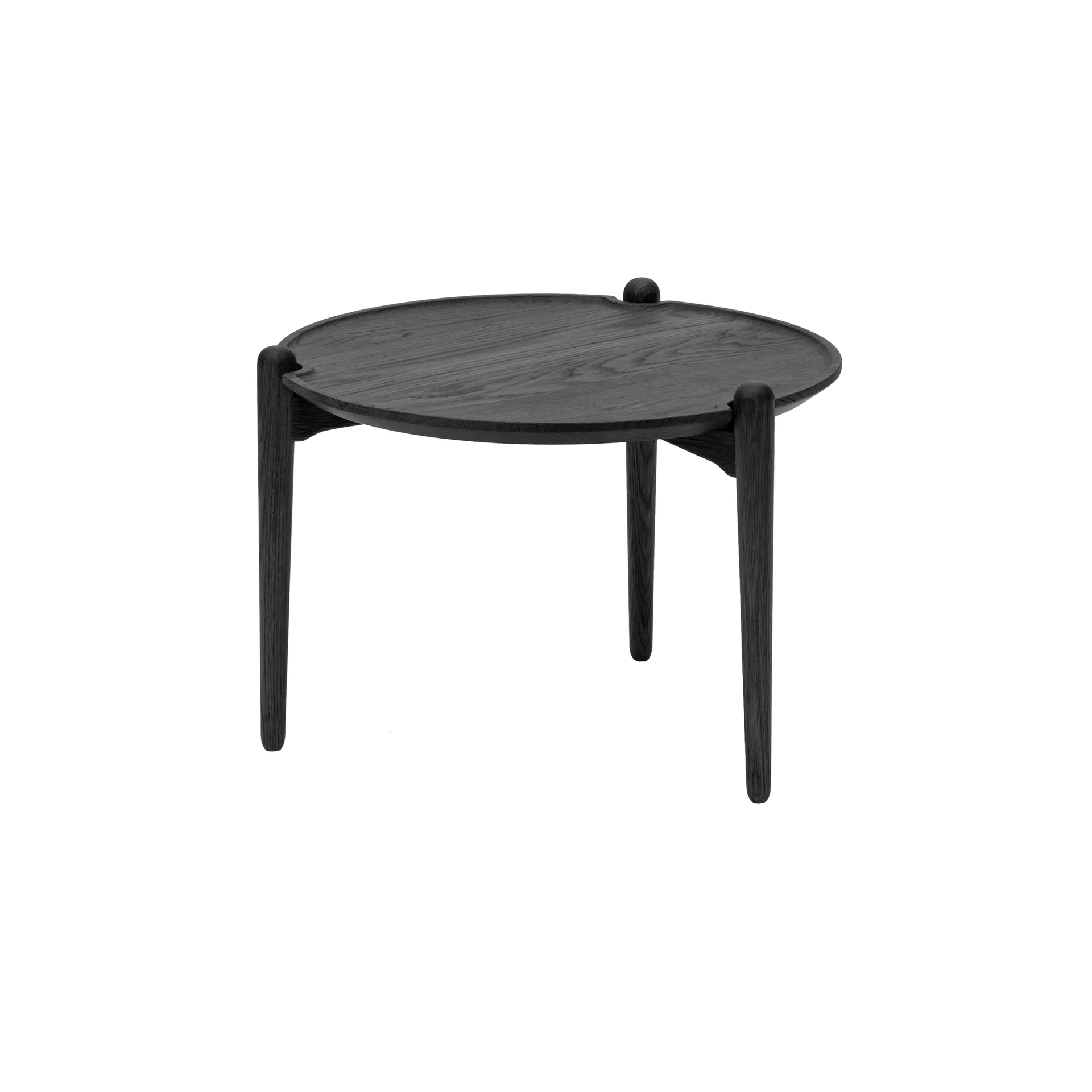 Stolik kawowy Aria, Czarny dąb, Ø50x37 cm Design House Stockholm