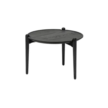 Stolik kawowy Aria - Czarny dąb, Ø50x37 cm - Design House Stockholm