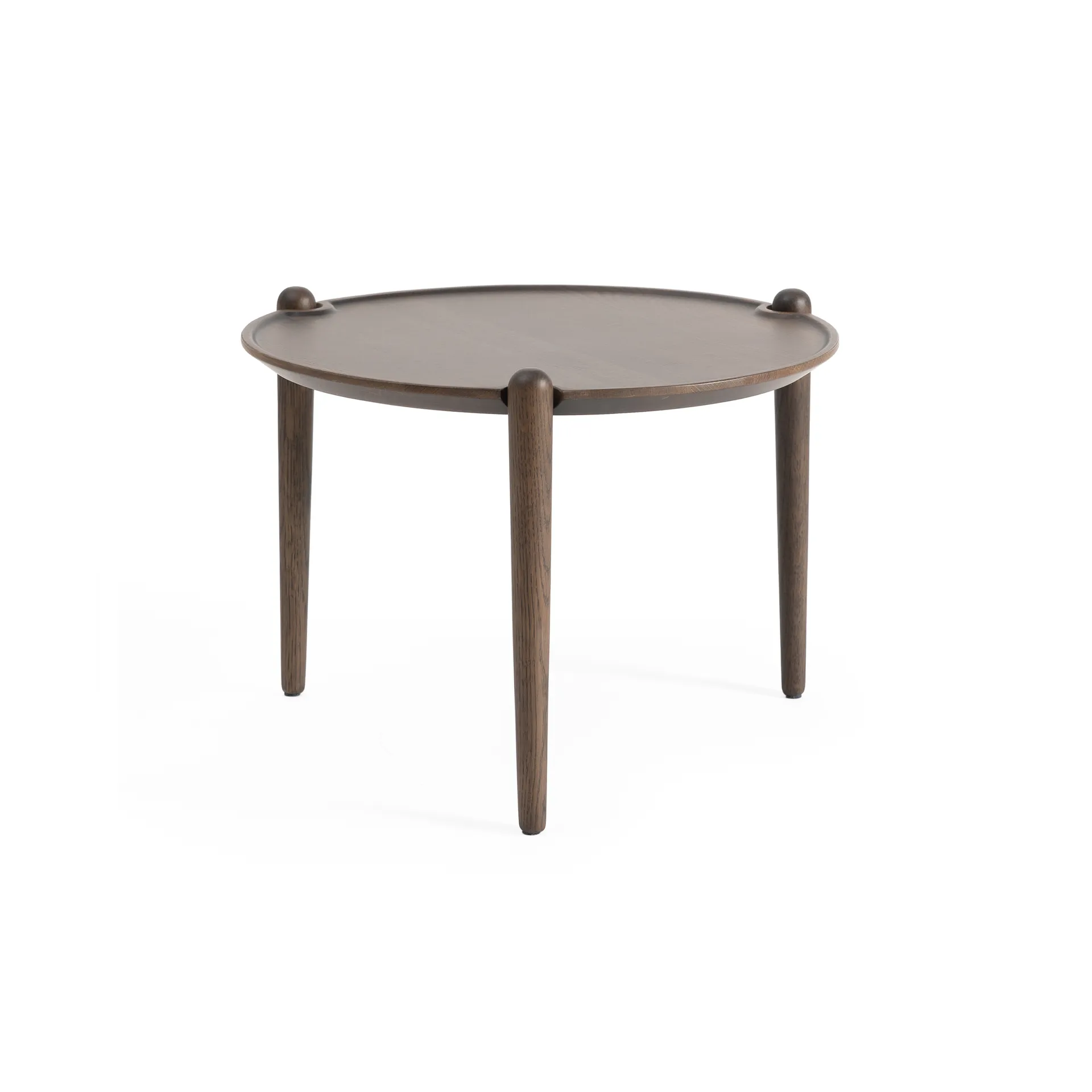 Stolik kawowy Aria, Dark oak, Ø50x37 cm Design House Stockholm