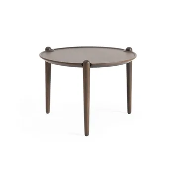 Stolik kawowy Aria - Dark oak, Ø50x37 cm - Design House Stockholm