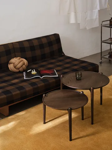 Stolik kawowy Aria - Dark oak, Ø50x37 cm - Design House Stockholm