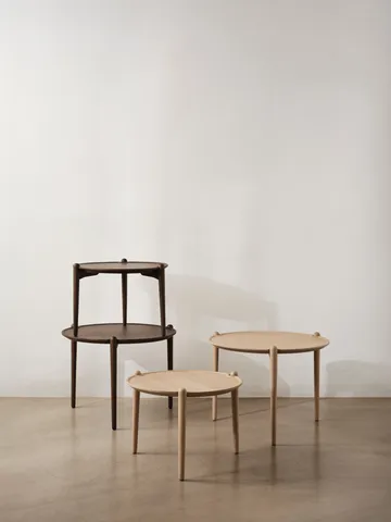 Stolik kawowy Aria - Dark oak, Ø50x37 cm - Design House Stockholm