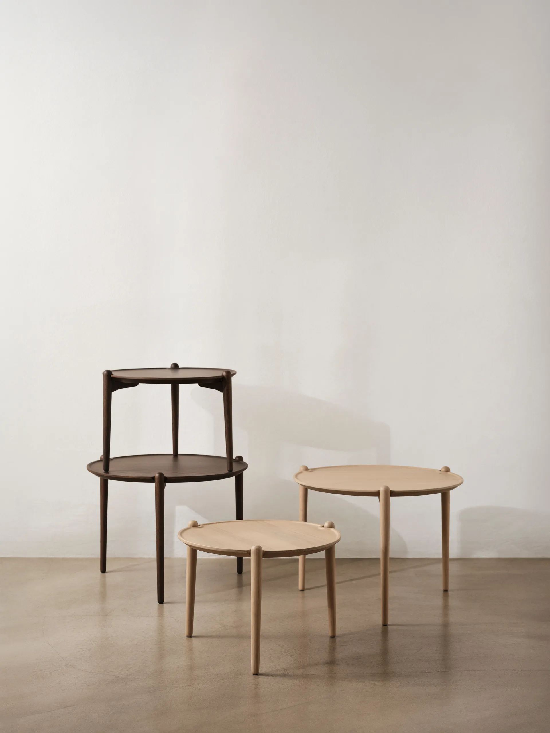 Stolik kawowy Aria, Light oak, Ø50x37 cm Design House Stockholm