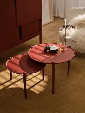 Stolik kawowy Aria - Red, Ø60×46 cm - Design House Stockholm