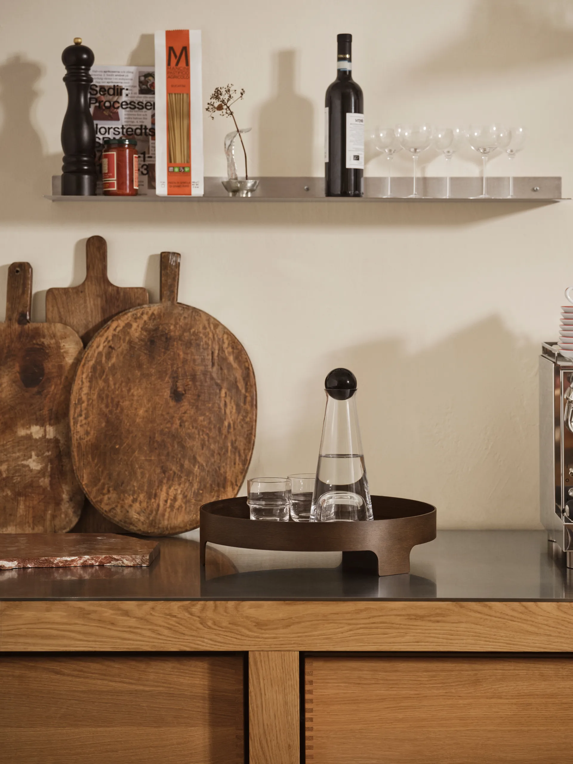 Taca Bridge, Ciemny dąb, Ø42 cm Design House Stockholm