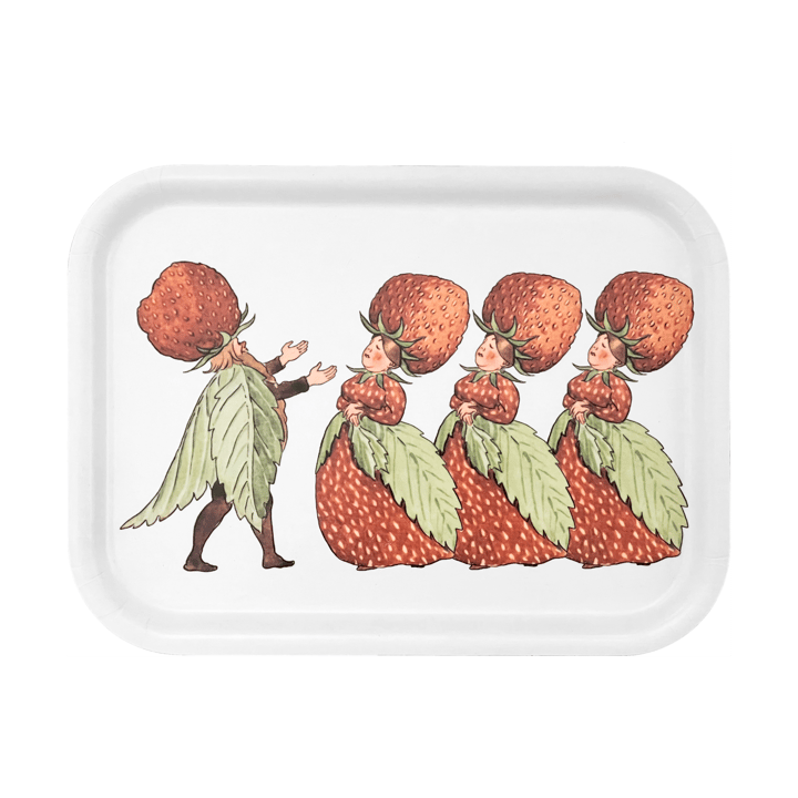 Taca The Strawberry Family 20x27 cm - White - Design House Stockholm