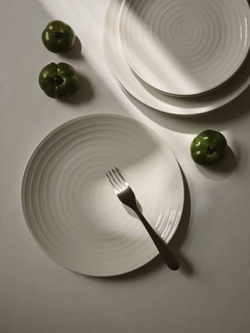 Talerz Blond mały - paski - biały - Design House Stockholm