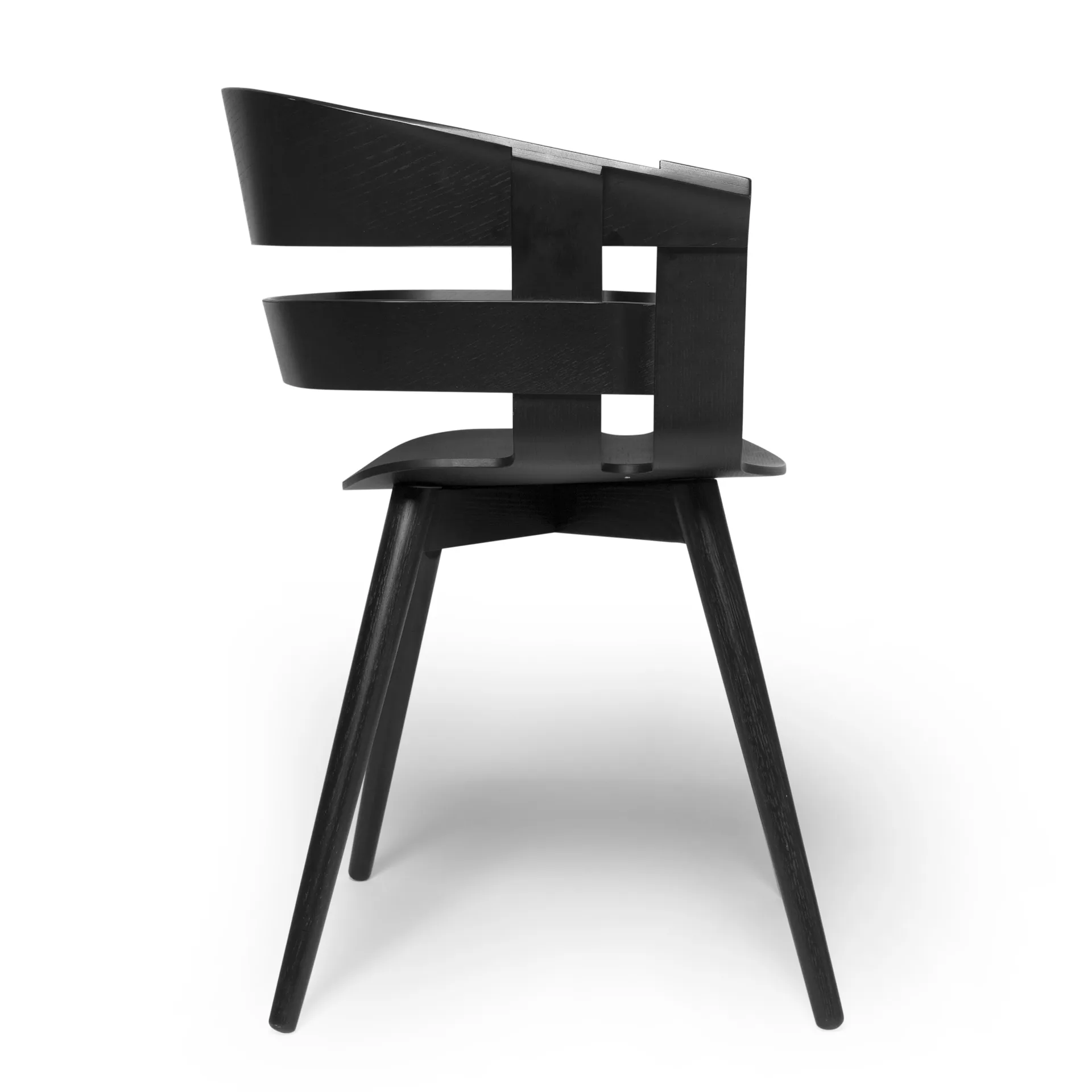 Wick Chair krzesło, czarny-czarny skrzynkanoga Design House Stockholm