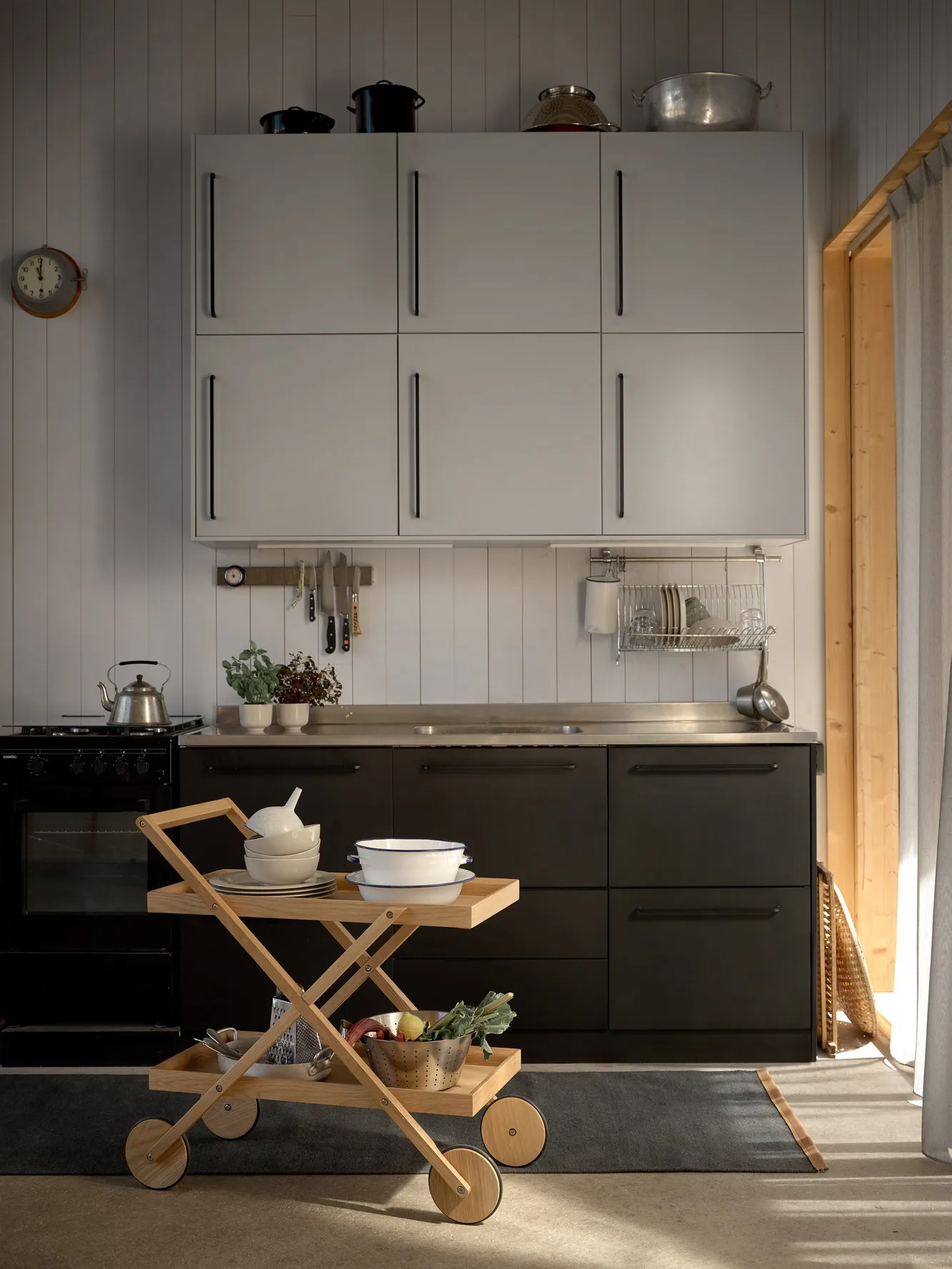 Wózek serwisowy Exit, Dąb Design House Stockholm