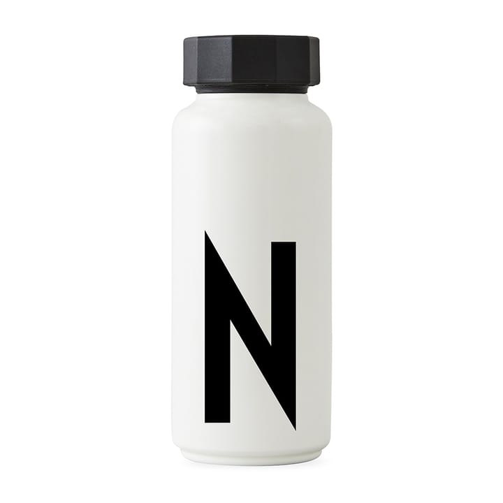 AJ Vintage Thermos Bottle - N - Design Letters