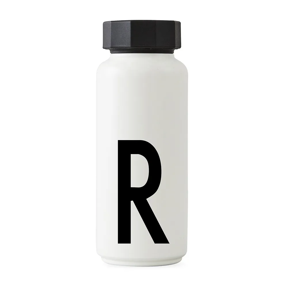AJ Vintage Thermos Bottle, R Design Letters