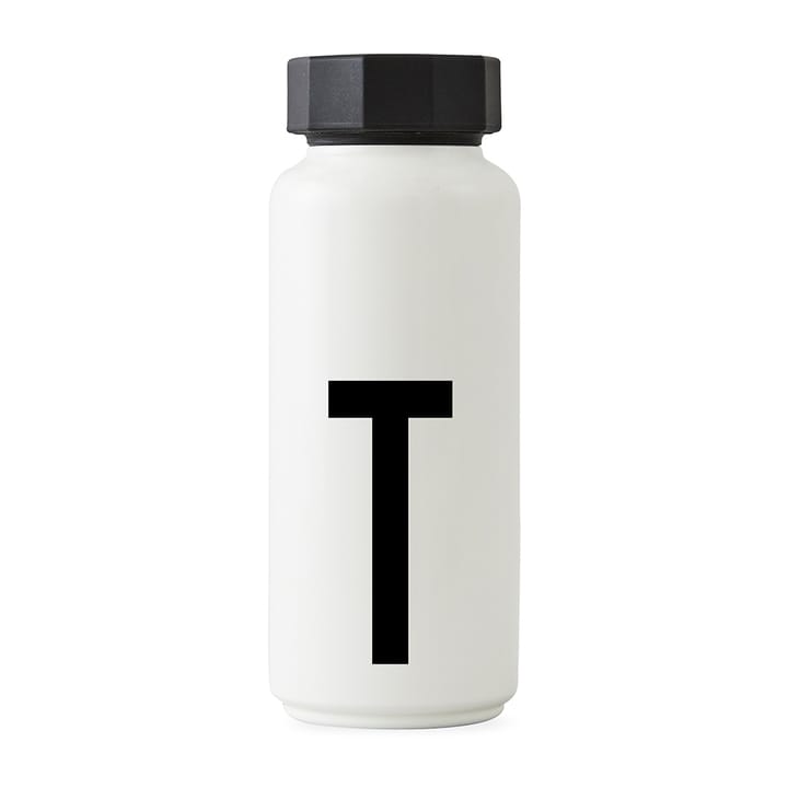 AJ Vintage Thermos Bottle - T - Design Letters