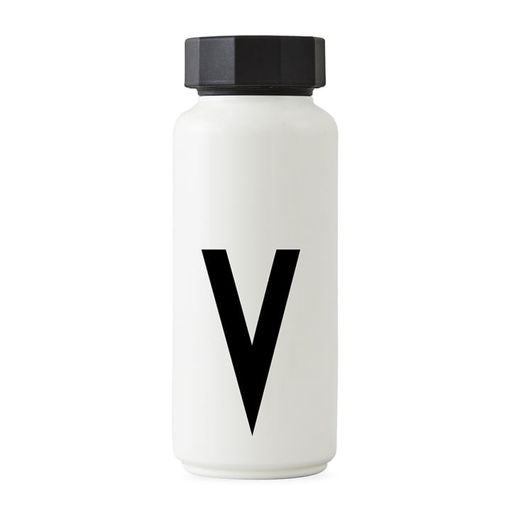AJ Vintage Thermos Bottle - V - Design Letters
