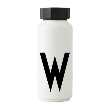 AJ Vintage Thermos Bottle - W - Design Letters
