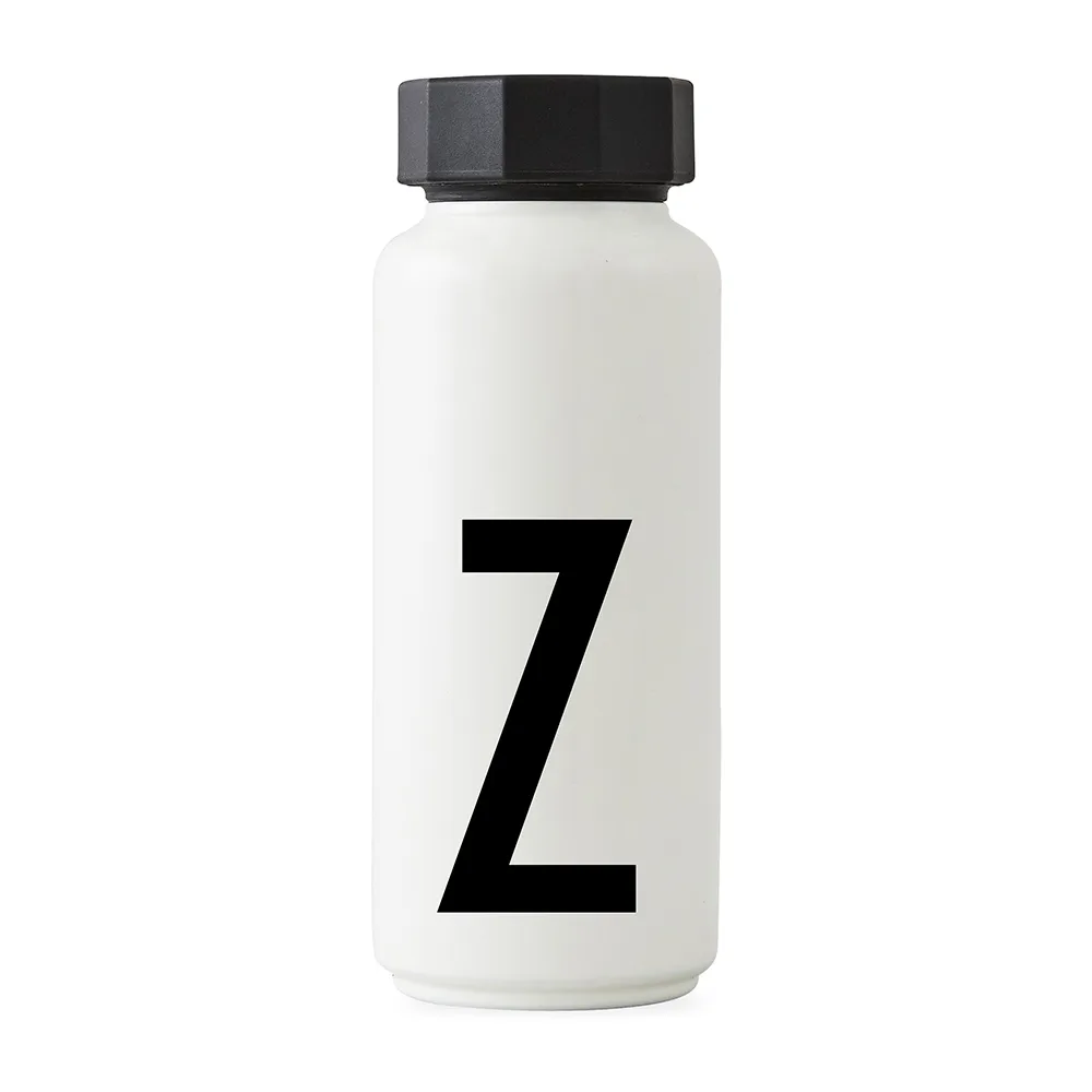 AJ Vintage Thermos Bottle, Z Design Letters