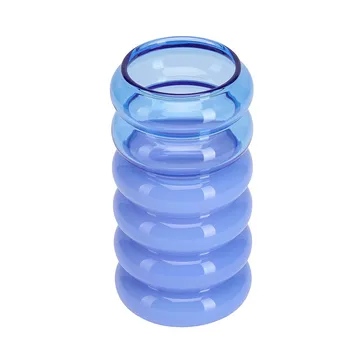 Bubble 2-w-1 wazon i świecznik 13,5 cm - Blue - Design Letters