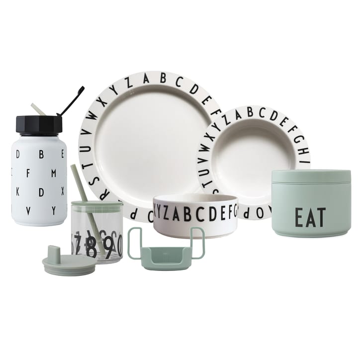 Design Letters Eat & Learn Zestaw upominkowy Premium, Zielono-biały Design Letters