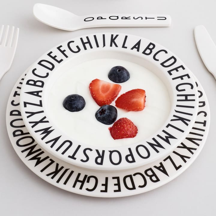 Design Letters Eat & Learn Zestaw upominkowy Premium, Zielono-biały Design Letters