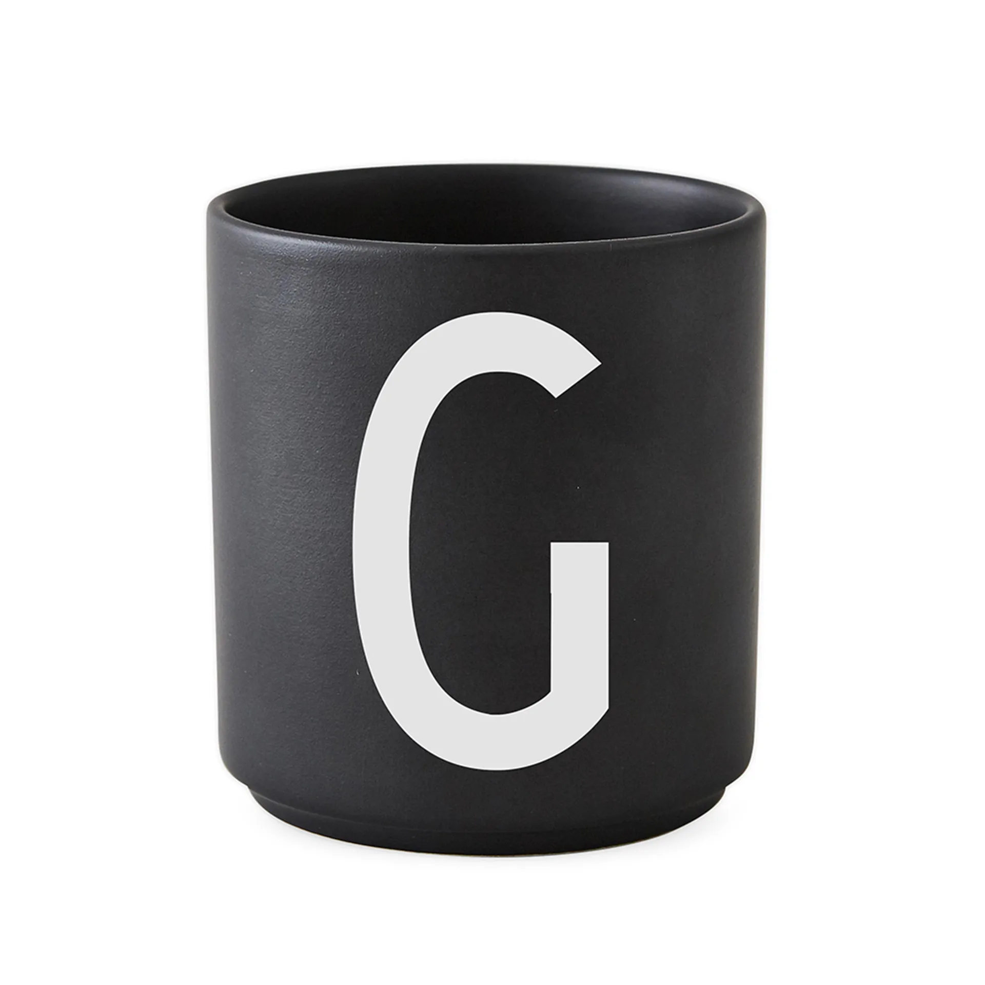 Design Letters kubek czarny, G Design Letters