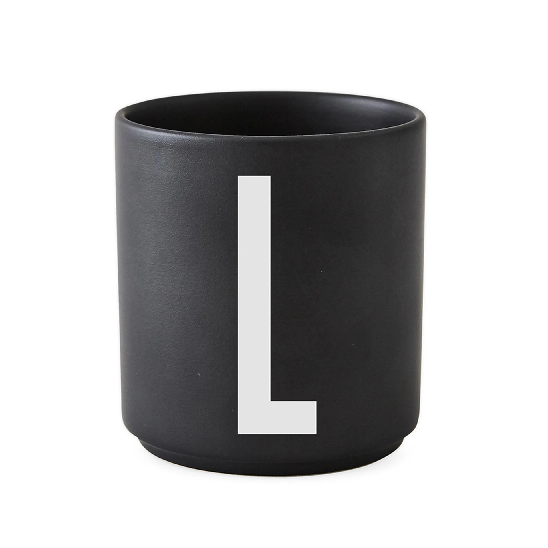 Design Letters kubek czarny, L Design Letters