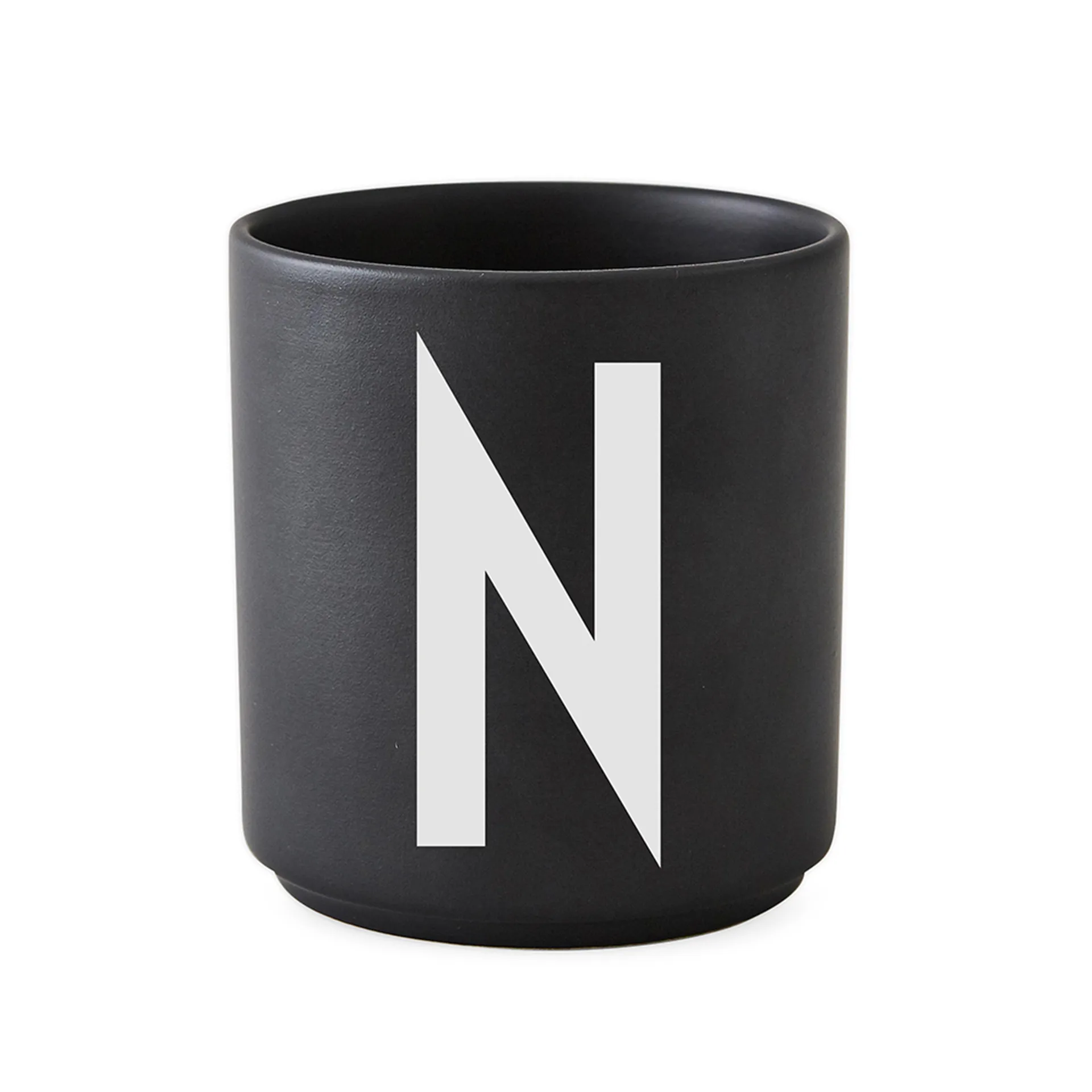 Design Letters kubek czarny, N Design Letters